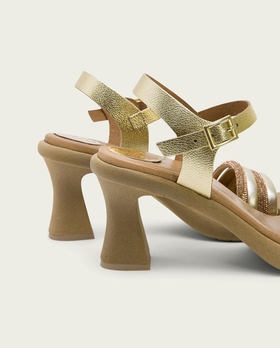 Porronet SANDALIA TACON ALTO PLATINO LUNA