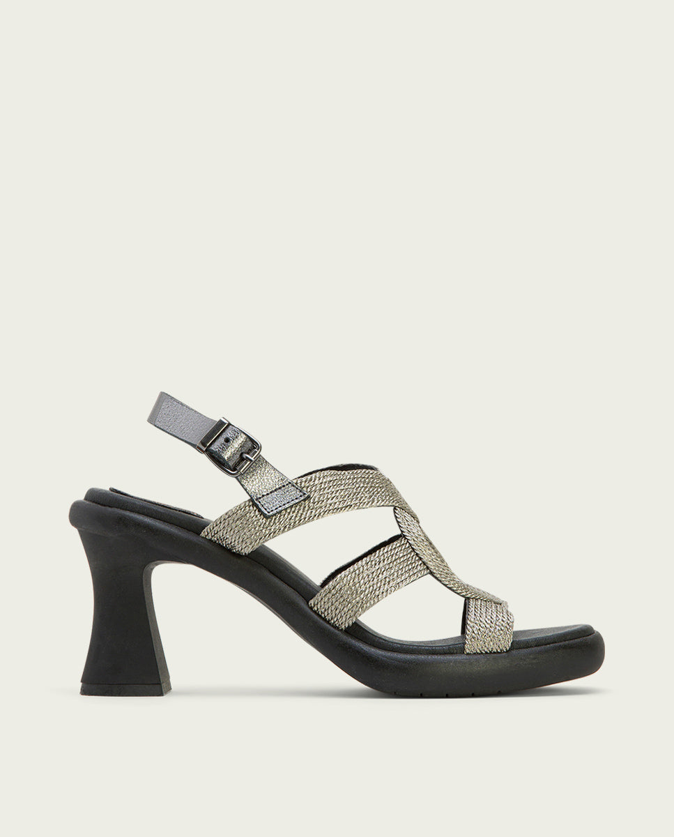 Porronet SANDALIA TACON ALTO PLOMO LADA