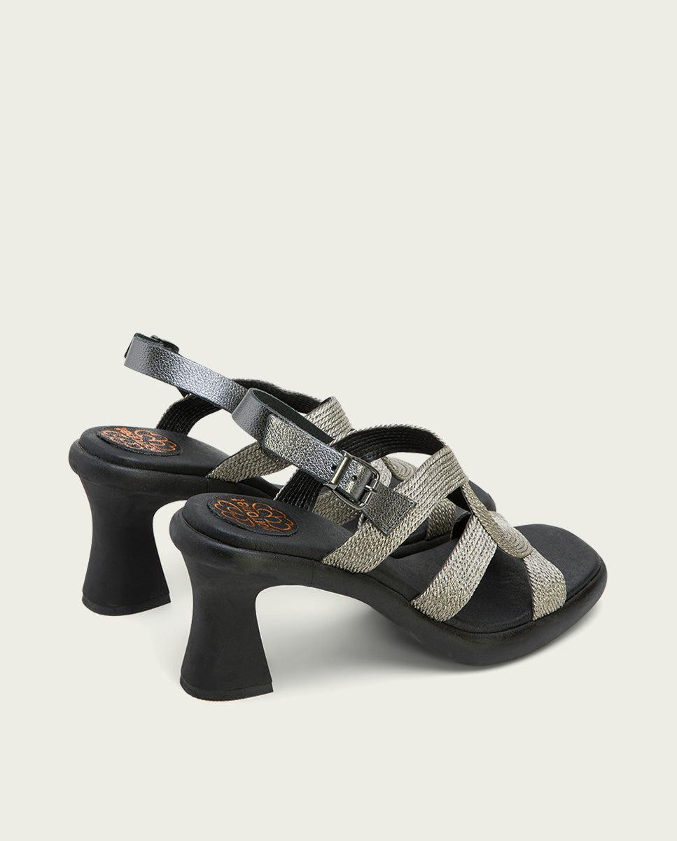 Porronet SANDALIA TACON ALTO PLOMO LADA