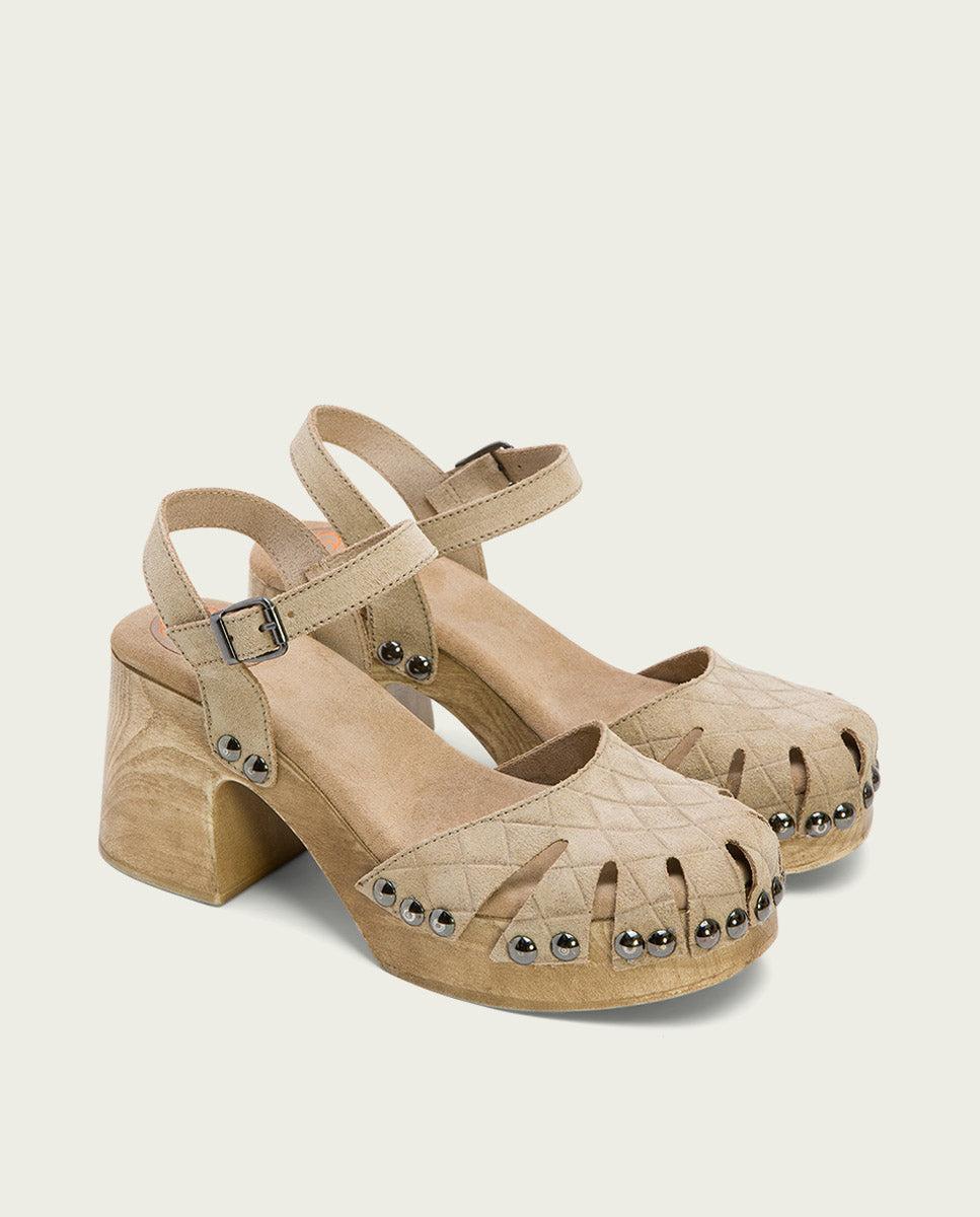 Porronet SANDALIA TACON MEDIO PIEL ARENA MARGOT