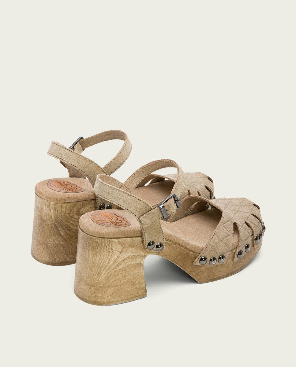 Porronet SANDALIA TACON MEDIO PIEL ARENA MARGOT