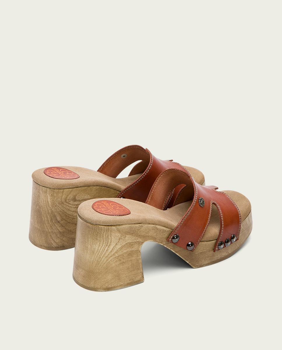 Porronet SANDALIA TACON MEDIO PIEL CUERO MERYL