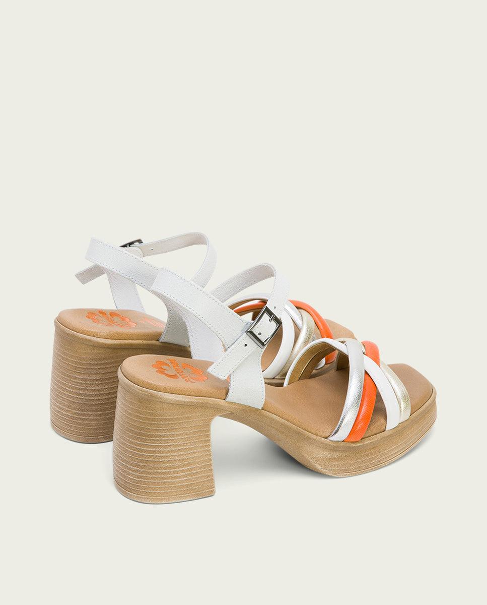 Porronet SANDALIA TACON PIEL BLANCO IBBIE