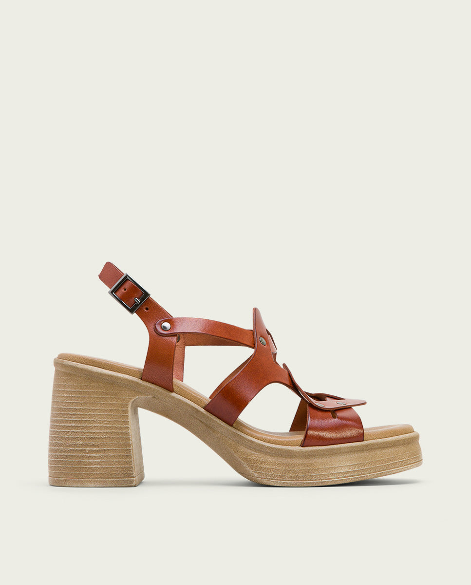 Porronet SANDALIA TACON PIEL CUERO IMALA