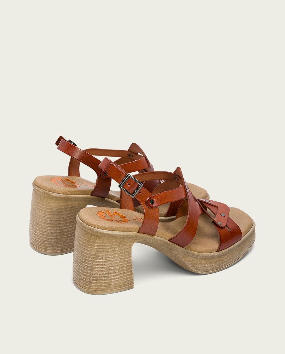 Porronet SANDALIA TACON PIEL CUERO IMALA