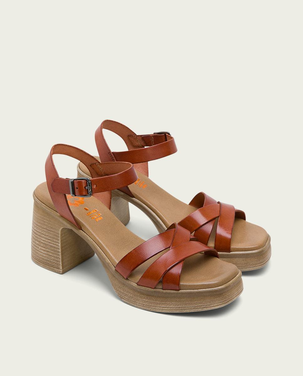 Porronet SANDALIA TACON PIEL CUERO ISIS