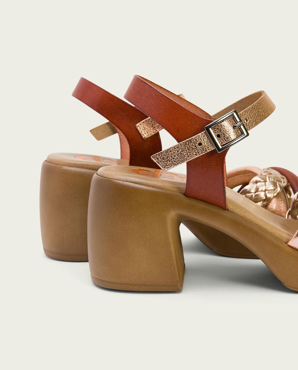 Porronet SANDALIA TACON PIEL CUERO ROSE HALEY