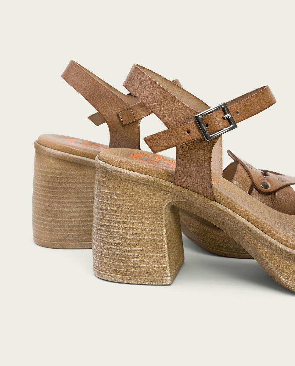 Porronet SANDALIA TACON PIEL TAUPE IMENA