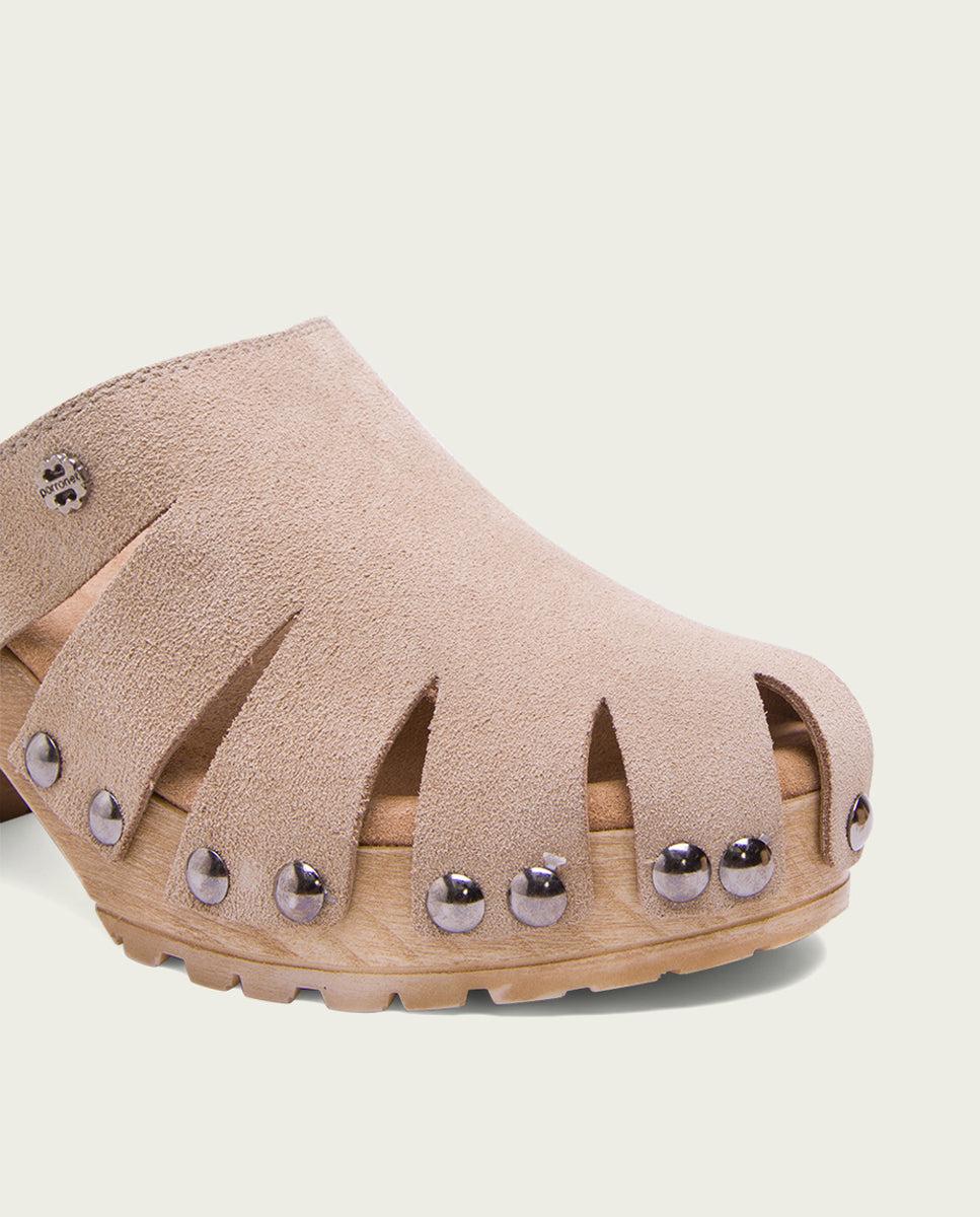 Porronet SANDALIA TACÓN SERRAJE ARENA GIA