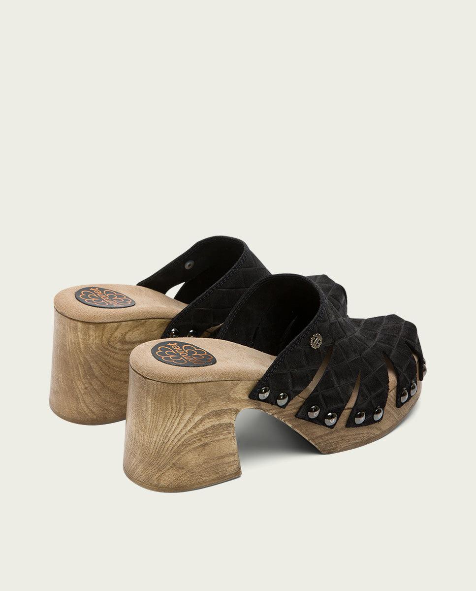 Porronet ZUECO TACÓN SERRAJE NEGRO MALLA