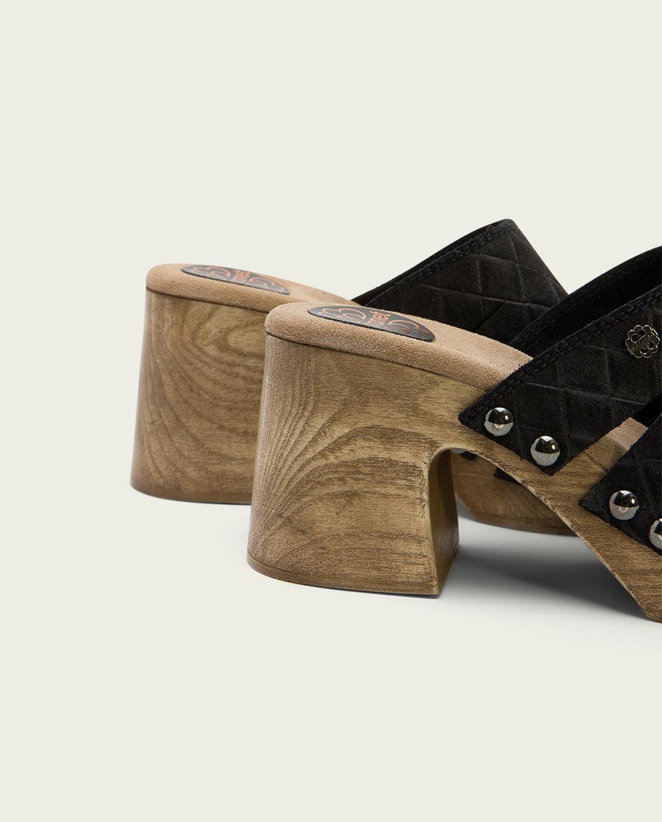 Porronet ZUECO TACÓN SERRAJE NEGRO MALLA