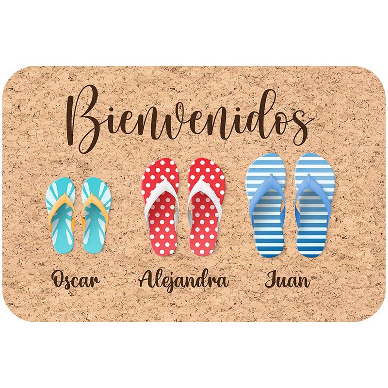 printodecor Alfombra de Bienvenida Sandalías personalizada