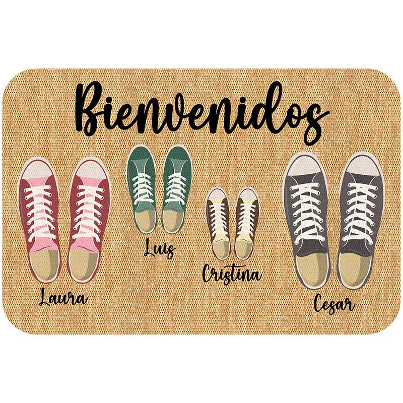 printodecor Alfombra de Bienvenida Zapatillas personalizada