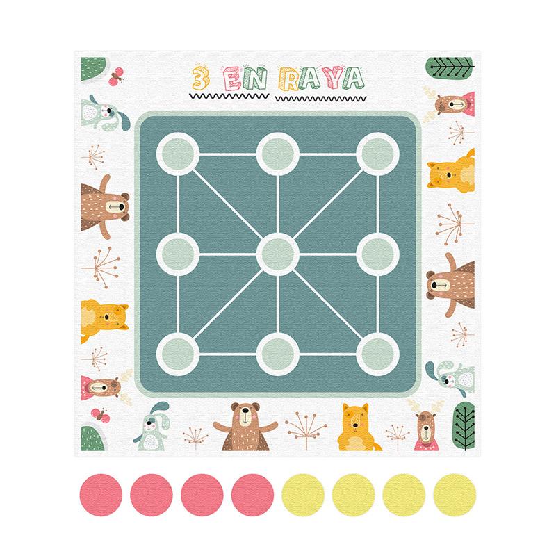 printodecor Alfombra didáctica infantil 3 en raya Animals Party