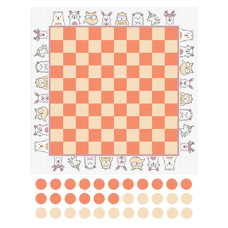 printodecor Alfombra didáctica infantil Damas Happy Animals