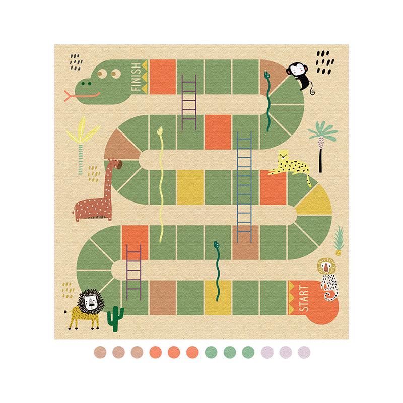 printodecor Alfombra didáctica infantil Escalera Loca