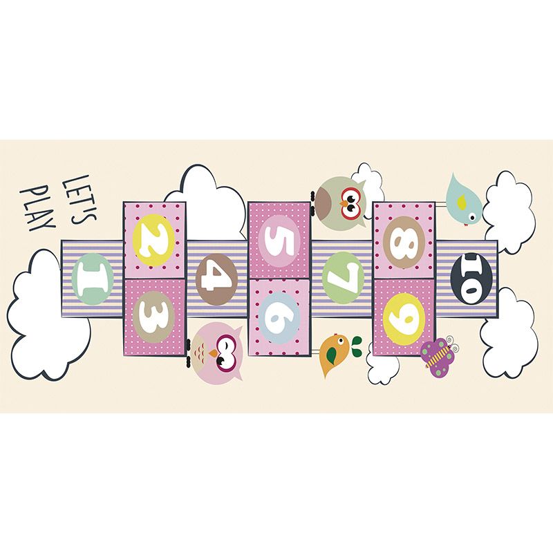 printodecor Alfombra Vinílica Infantil Rayuela Let’s play Animals