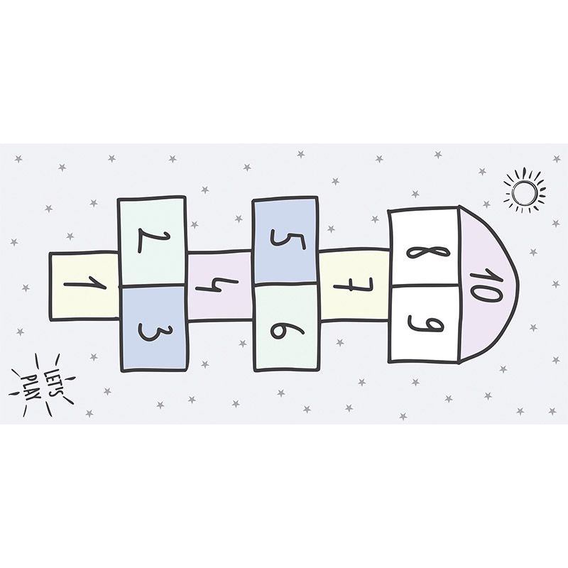 printodecor Alfombra Vinílica Infantil Rayuela Let´s Play