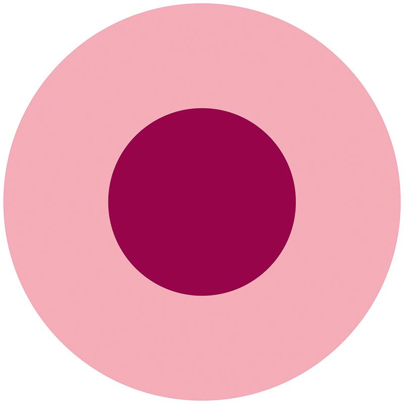 printodecor Alfombra Vinílica Redonda Rosa y fucsia