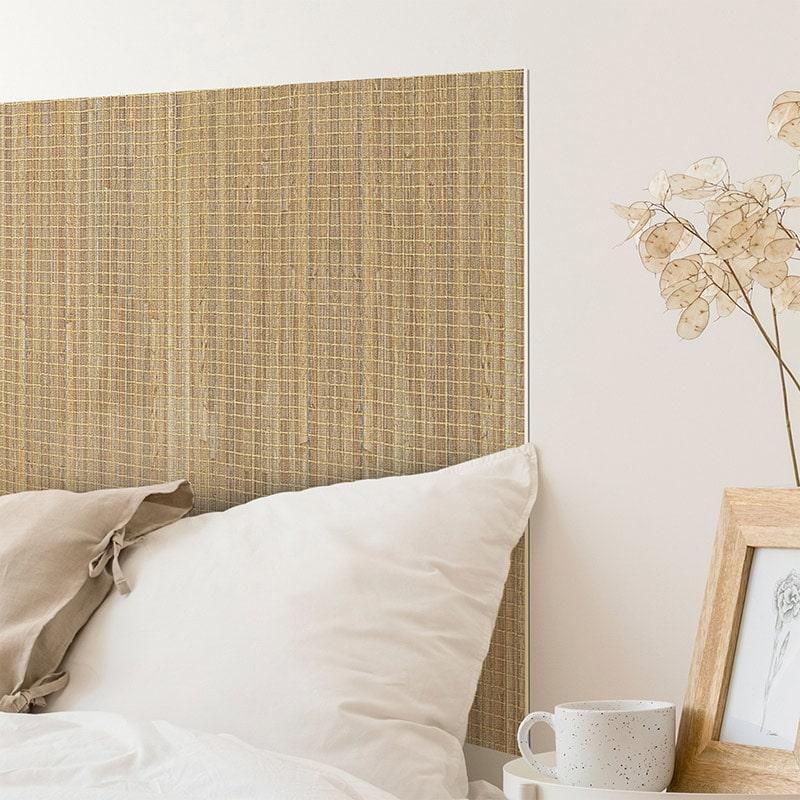 Printodecor Cabecero De Cama De Vinilo Bambú Cuadrado