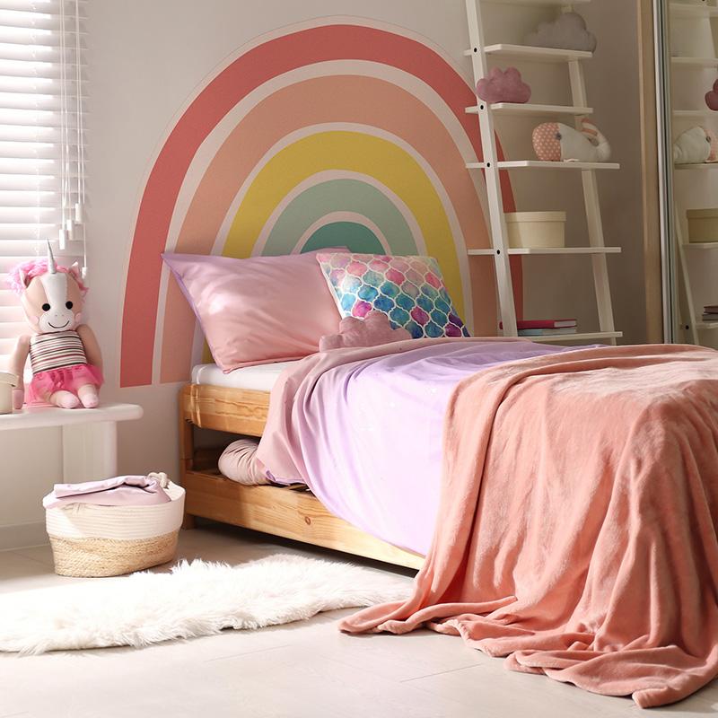 printodecor Cabecero de cama de vinilo Infantil Arcoíris