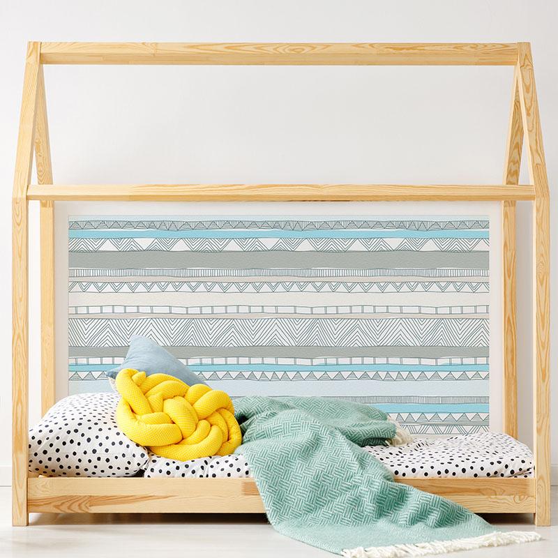 printodecor Cabecero de cama de vinilo Infantil Love lines