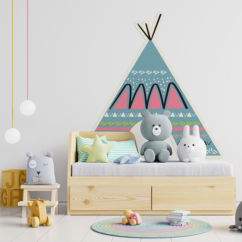 printodecor Cabecero de cama de vinilo Infantil Tippy colores