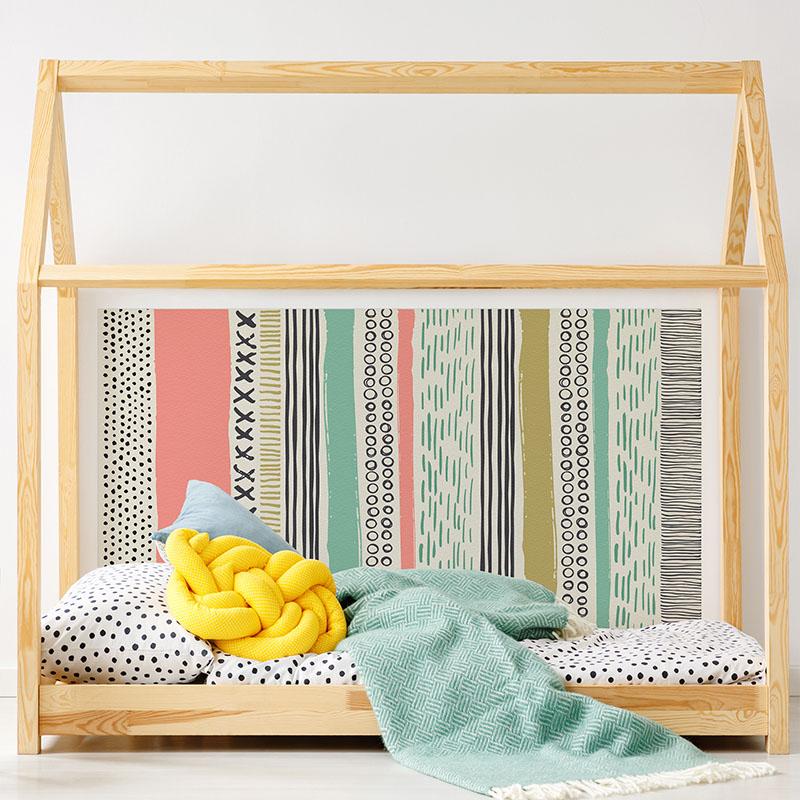 printodecor Cabecero de cama de vinilo Infantil Tippy