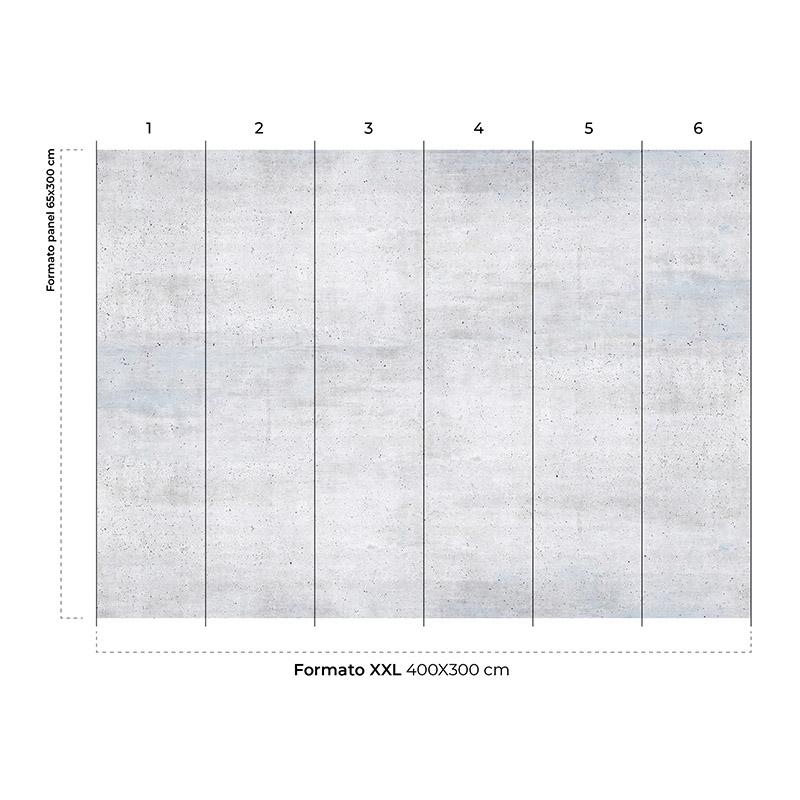 Printodecor Papel Pintado Autoadhesivo Mural Cemento Claro