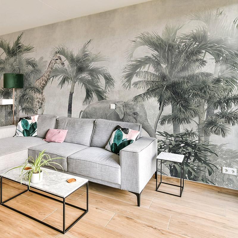 printodecor Papel pintado autoadhesivo mural Tropic animals