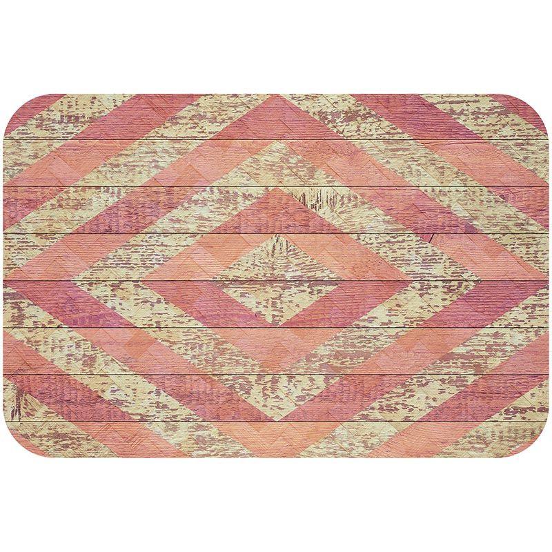 printodecor Alfombra de Bienvenida Rústica Rombo