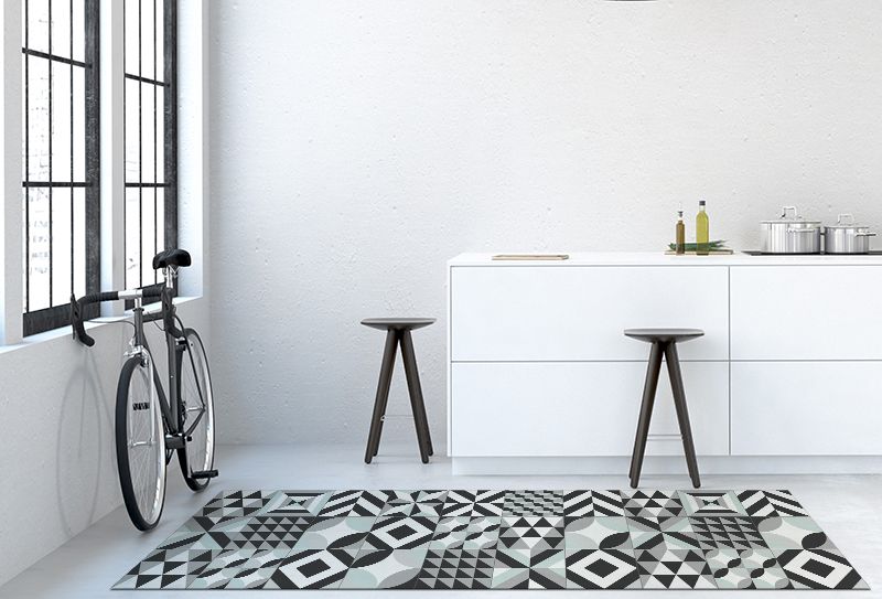 Printodecor Alfombra Vinílica Alice Negro