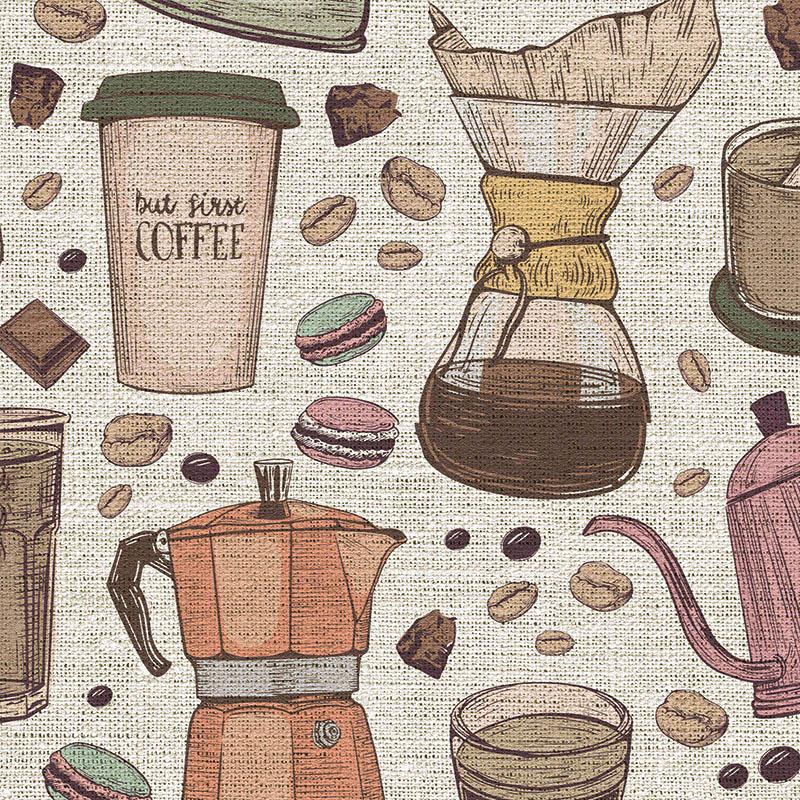 Printodecor Alfombra Vinílica Cafeteras