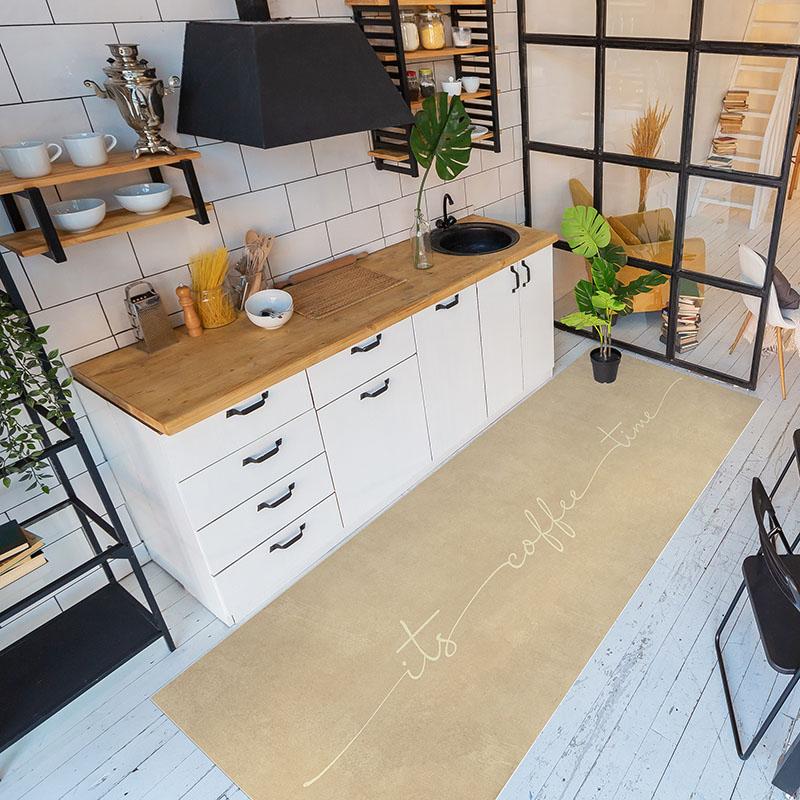 Printodecor Alfombra Vinílica Coffee Time Marrón