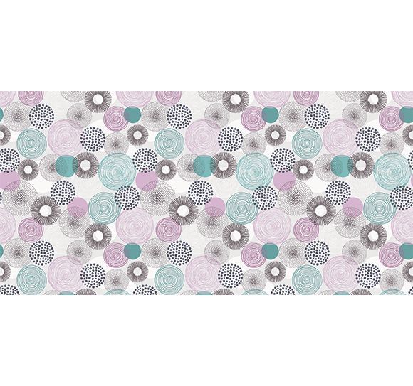 printodecor Alfombra Vinílica Geométrica Círculos