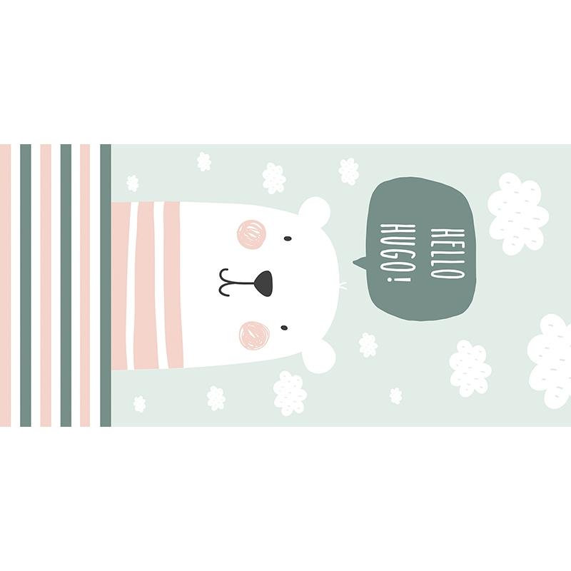 printodecor Alfombra Vinílica Infantil Hello Bear