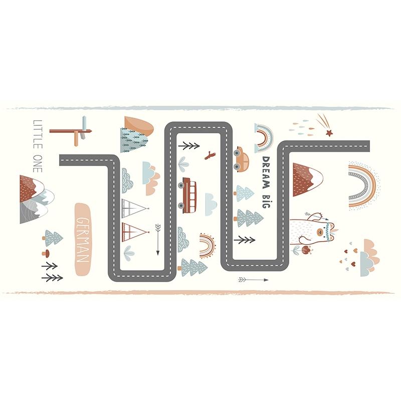 printodecor Alfombra Vinílica Infantil Road trip