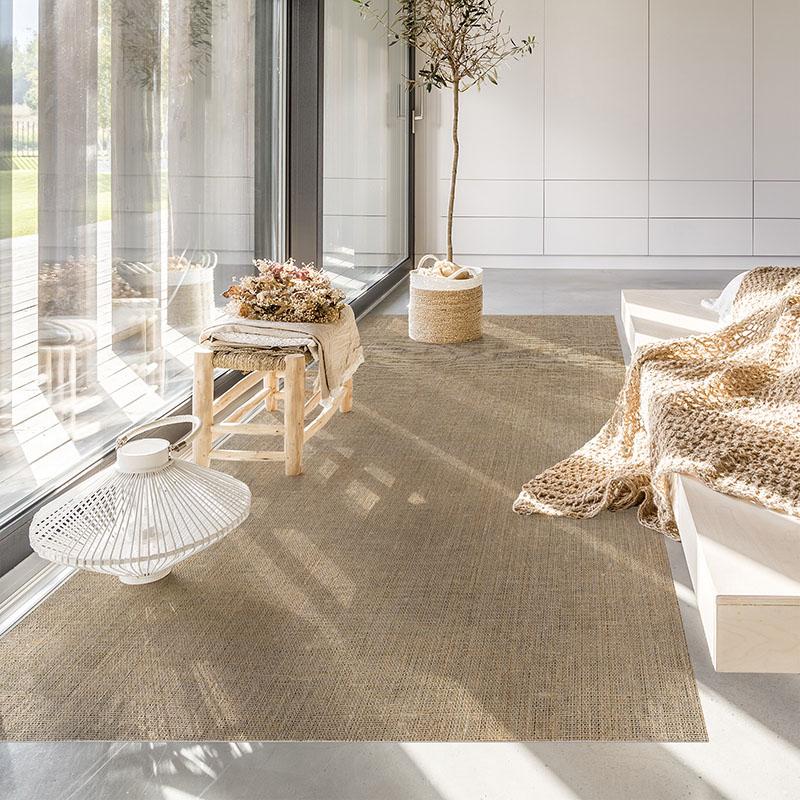 Printodecor Alfombra Vinílica Rafia Claro