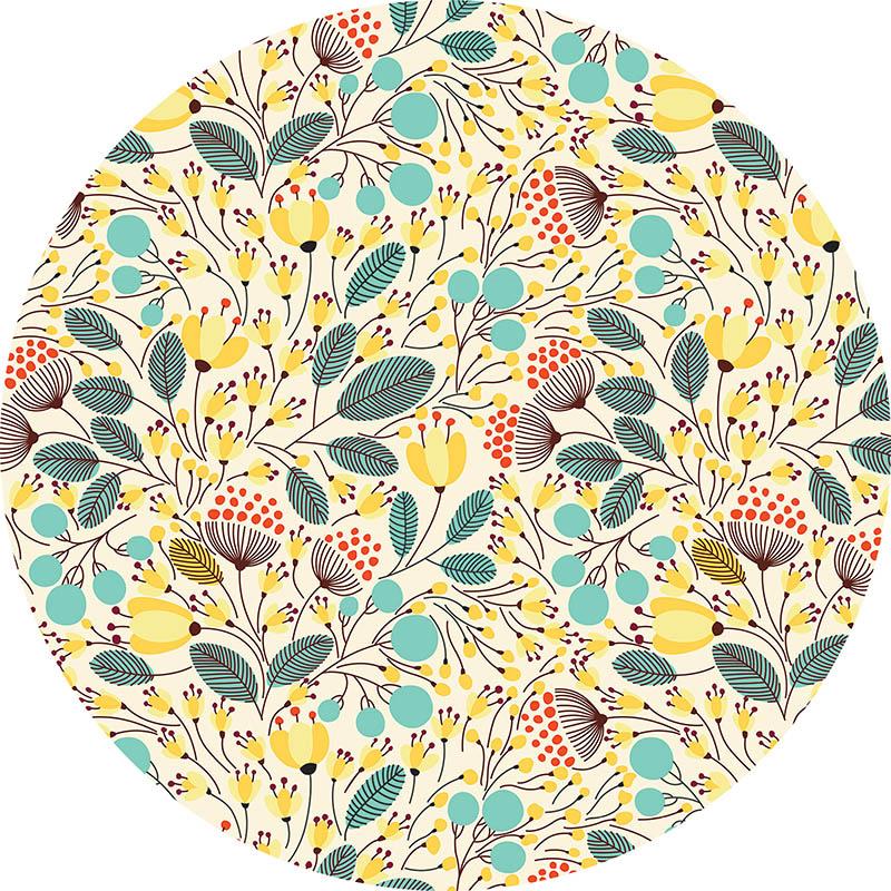 printodecor Alfombra Vinílica Redonda Florence