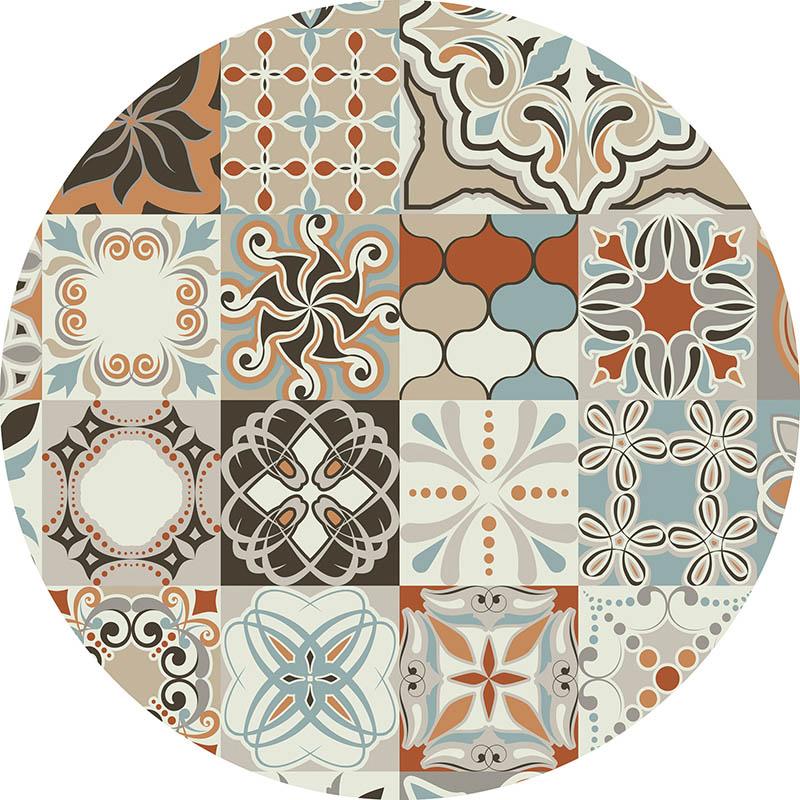 printodecor Alfombra Vinílica Redonda Loures