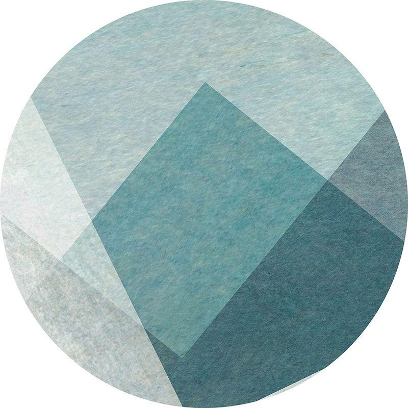 printodecor Alfombra Vinílica Redonda Marin