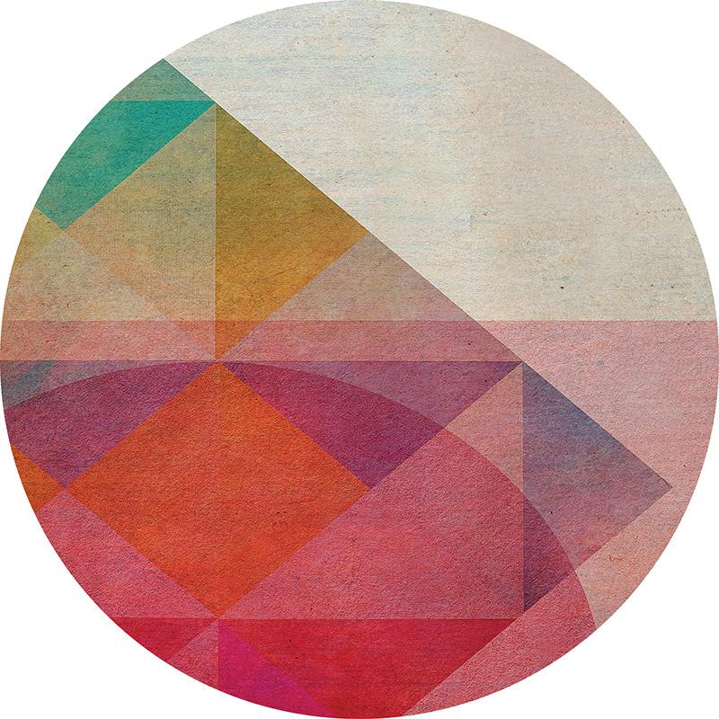 printodecor Alfombra Vinílica Redonda Metrics