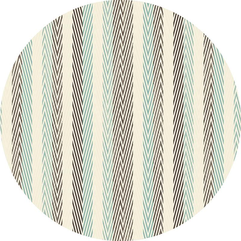 printodecor Alfombra Vinílica Redonda Rayado