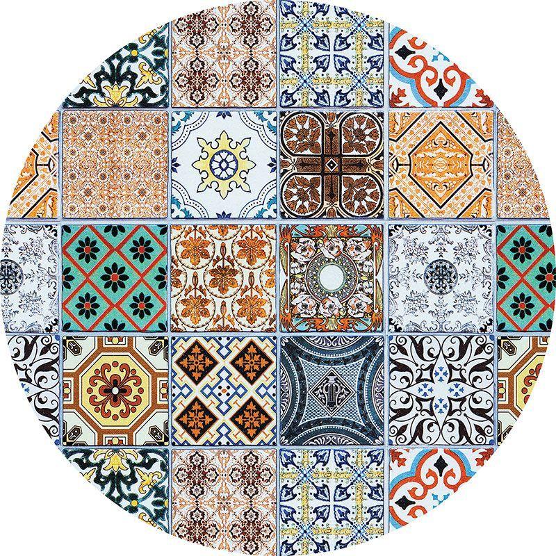 printodecor Alfombra Vinílica Redonda Tareyja