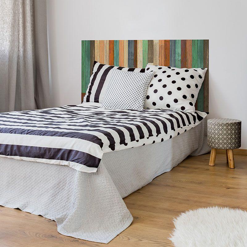 Printodecor Cabecero De Cama De Vinilo Summer Wood