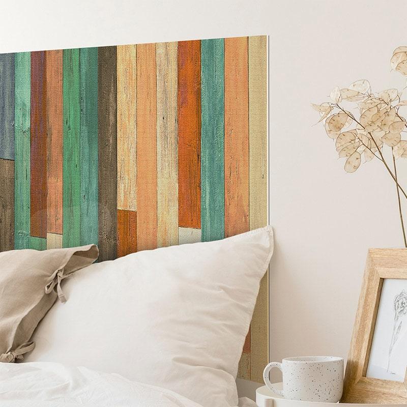 Printodecor Cabecero De Cama De Vinilo Summer Wood