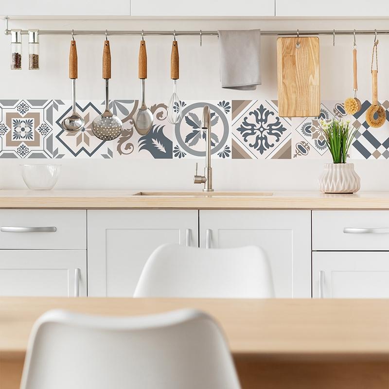 printodecor Cenefa autoadhesiva Kansas Brown