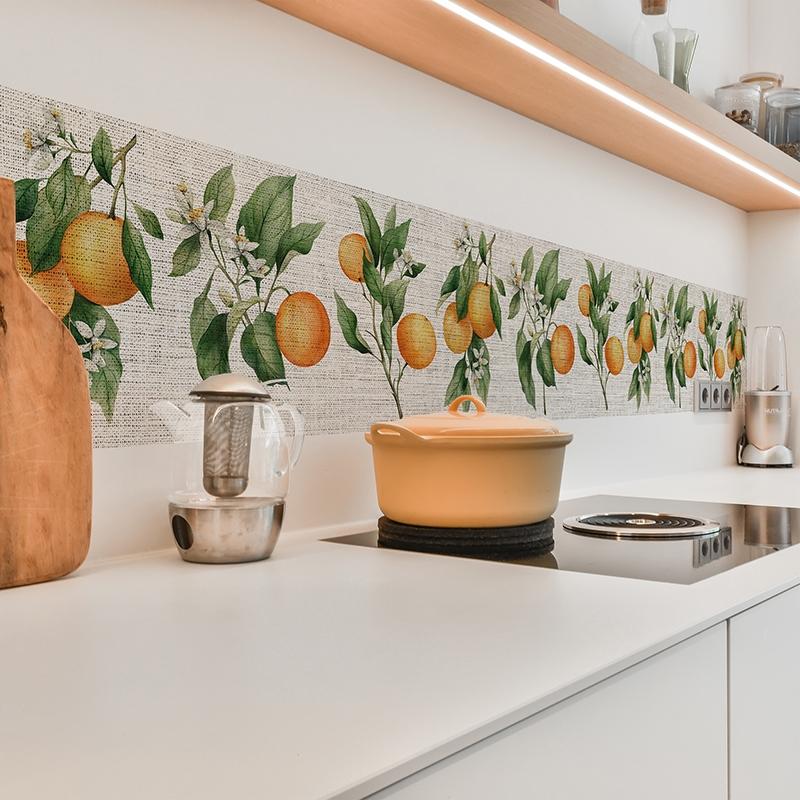 printodecor Cenefa autoadhesiva Naranjas