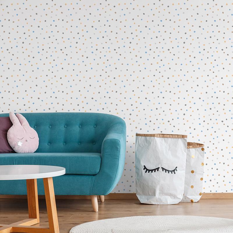 printodecor Papel pintado autoadhesivo Color dots