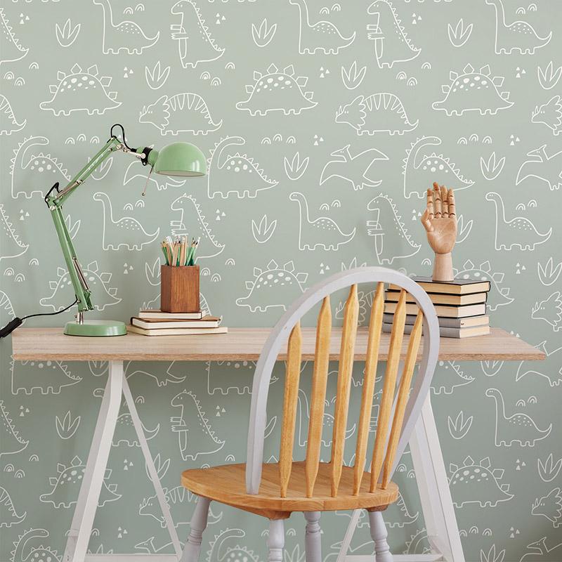 printodecor Papel pintado autoadhesivo Dinosaurios